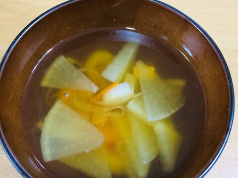 残り野菜で！炒めないヘルシーけんちん汁